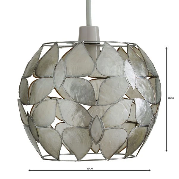 Butterfly Capiz Easy Fit Pendant Shade 4 Butterfly Capiz Easy Fit Pendant Shade - Image 4