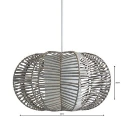 Weave Wicker Natural Easy Fit Pendant Shade -ELEND SHOP 1000084217 alt04