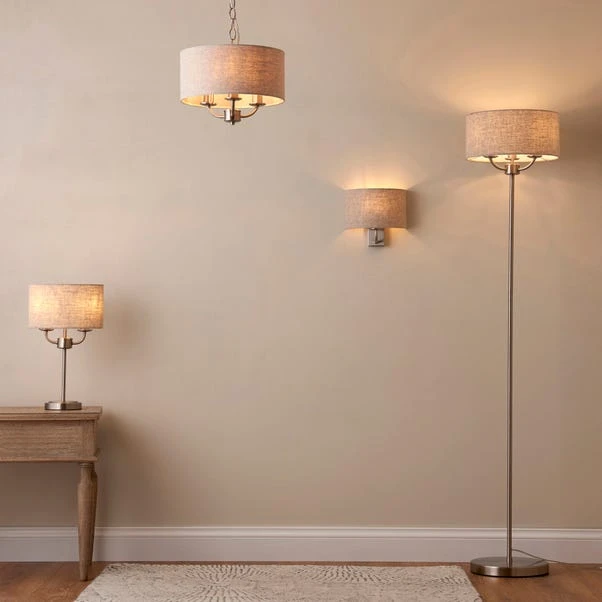 Preston Ivory Linen Shaded Wall Light 8 Preston Ivory Linen Shaded Wall Light - Image 8