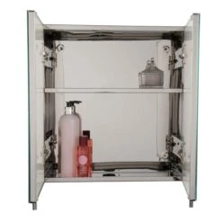 Avon Stainless Steel Double Door Cabinet -ELEND SHOP 1000098024 alt02