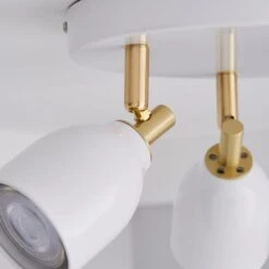 Clio 3 Light White Semi Flush Spotlight -ELEND SHOP 1000119711 alt02