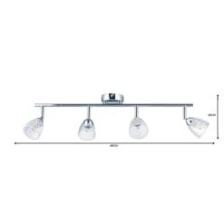 Balston 4 Light Glass Semi Flush Spotlight Bar -ELEND SHOP 1000119784 alt06