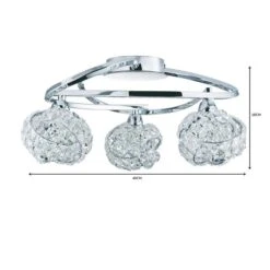Cecilie 3 Light Crystal Semi Flush Ceiling Light 14 Cecilie 3 Light Crystal Semi Flush Ceiling Light -ELEND SHOP 1000119787 alt06