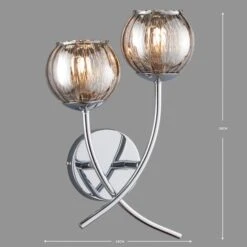 Arta 2 Light Chrome Wall Light -ELEND SHOP 1000137352 alt04