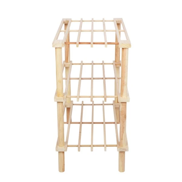 3 Tier Wooden Shoe Rack 3 3 Tier Wooden Shoe Rack - Image 3