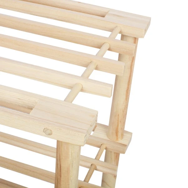 3 Tier Wooden Shoe Rack 4 3 Tier Wooden Shoe Rack - Image 4