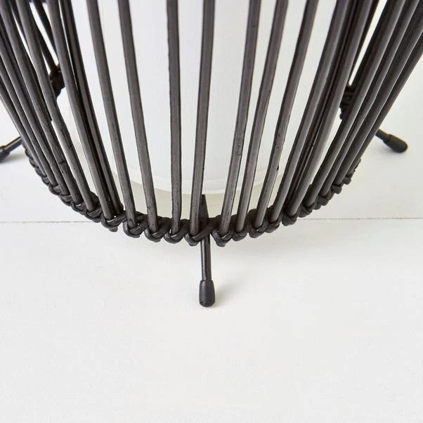 Alec Natural Cane Black Floor Lamp 3 Alec Natural Cane Black Floor Lamp - Image 3