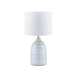 Tenby Ceramic White And Blue Table Lamp -ELEND SHOP 1000149122 alt05