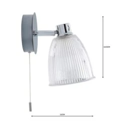 Bremont Ribbed Glass Bathroom Wall Light -ELEND SHOP 1000157768 alt04