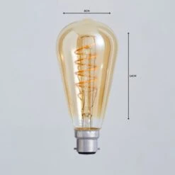 Status 4W ST64 BC LED Spiral Filament Bulb -ELEND SHOP 1000158634 alt04