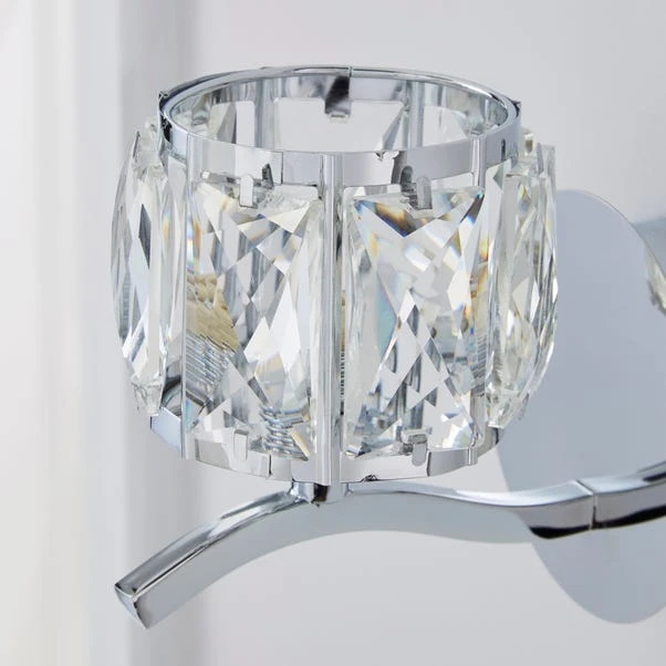 Kleio Glass Chrome Wall Light 3 Kleio Glass Chrome Wall Light - Image 3