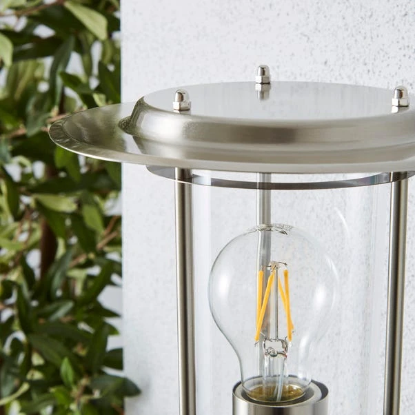 Derek PIR Sensor Glass Steel Outdoor Wall Light 3 Derek PIR Sensor Glass Steel Outdoor Wall Light - Image 3