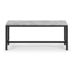 Staten 4 Seater Rectangular Dining Table With 2 Benches, Grey -ELEND SHOP 1000163875 alt05