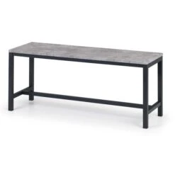 Staten 4 Seater Rectangular Dining Table With 2 Benches, Grey -ELEND SHOP 1000163875 alt06