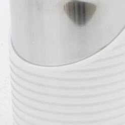 Tower Set Of 3 Linear White And Rose Gold Kitchen Canisters -ELEND SHOP 1000168505 alt02