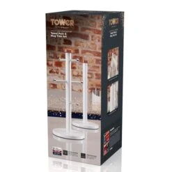 Tower Linear White & Rose Gold Mug Tree & Kitchen Roll Holder Set 13 Tower Linear White & Rose Gold Mug Tree & Kitchen Roll Holder Set -ELEND SHOP 1000168507 alt06