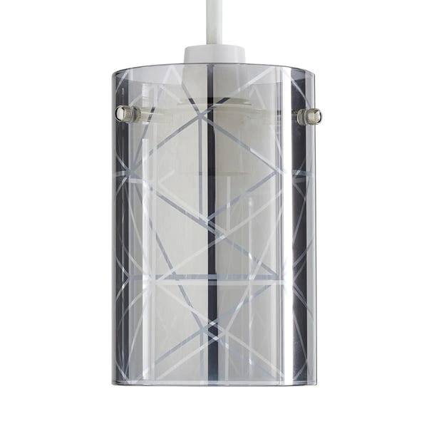 Grayson Smoked Glass Easy Fit Pendant Shade 4 Grayson Smoked Glass Easy Fit Pendant Shade - Image 4