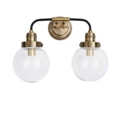 Broden Bathroom 2 Light Wall Light Antique Brass 12 Broden Bathroom 2 Light Wall Light Antique Brass -ELEND SHOP 1000182578 alt05