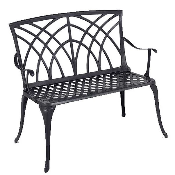 Cast Aluminium 2 Seater Bronze Bench 2 Cast Aluminium 2 Seater Bronze Bench - Image 2
