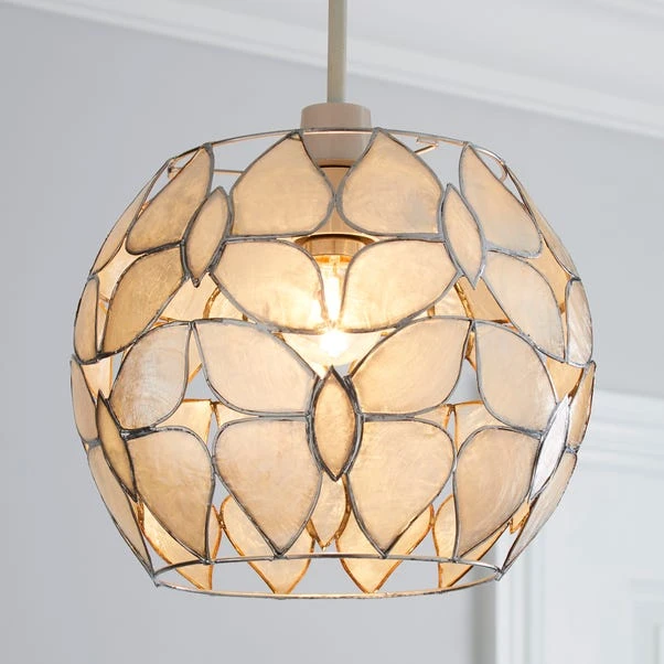 Butterfly Capiz Easy Fit Pendant Shade 1 Butterfly Capiz Easy Fit Pendant Shade