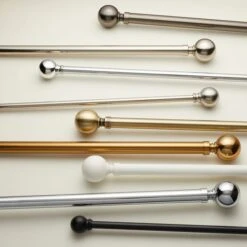 Ashton Extendable Metal Curtain Pole With Rings -ELEND SHOP 30200753 alt07