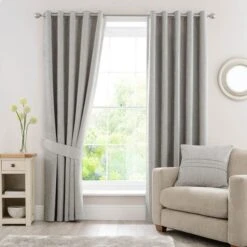 Chenille Eyelet Curtains 30 Chenille Eyelet Curtains -ELEND SHOP 30236379 alt01