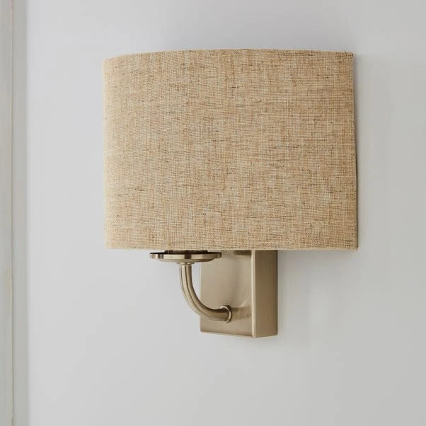 Preston Ivory Linen Shaded Wall Light 2 Preston Ivory Linen Shaded Wall Light - Image 2