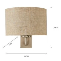 Preston Ivory Linen Shaded Wall Light 14 Preston Ivory Linen Shaded Wall Light -ELEND SHOP 30274337 alt05