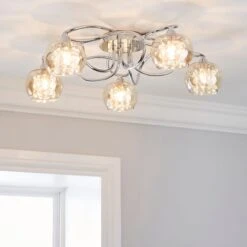 Seychelles 5 Light Flush Ceiling Light -ELEND SHOP 30275916