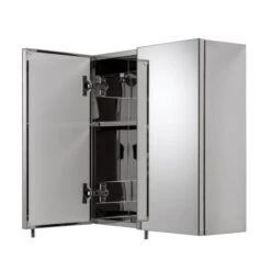 Avon Stainless Steel Double Door Cabinet -ELEND SHOP 30300614 alt04