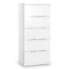 Manhattan Slim 5 Drawer Chest, White