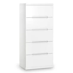 Manhattan Slim 5 Drawer Chest, White