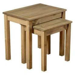 Panama Nest Of 2 Tables, Pine