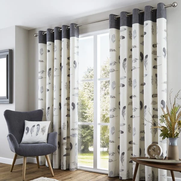 Fusion Idaho Feather Eyelet Curtains 10 Fusion Idaho Feather Eyelet Curtains - Image 10