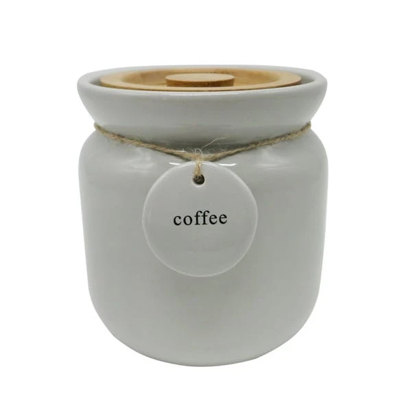 Grey Hang Tag Kitchen Canister 2 Grey Hang Tag Kitchen Canister - Image 2