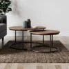 Fulton Coffee Nest Of Tables, Pine Effect