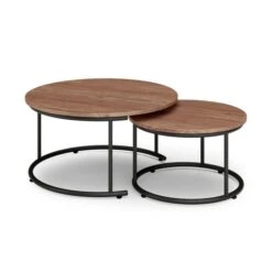 Fulton Coffee Nest Of Tables, Pine Effect -ELEND SHOP 30569979 alt06