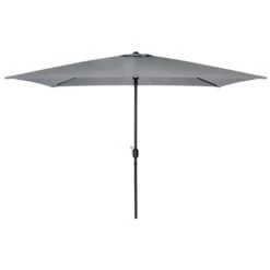 3m X 2m Light Grey Rectangular Crank Parasol