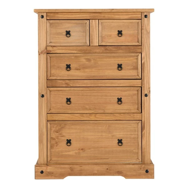 Corona 5 Drawer Chest, Pine 3 Corona 5 Drawer Chest, Pine - Image 3
