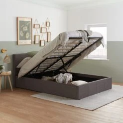 Berlin Upholstered Ottoman Bed Frame -ELEND SHOP 30622148 alt01