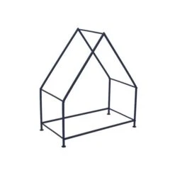 Black 65cm House Log Holder -ELEND SHOP 30635608 alt02