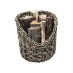 40cm Round Wicker Log Basket -ELEND SHOP 30635760 alt03