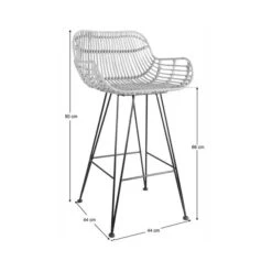 Nirvana Counter Height Stool, Rattan -ELEND SHOP 30645856 alt09