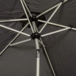 2.5m Brushed Aluminium Crank And Tilt Parasol -ELEND SHOP 30649986 alt03