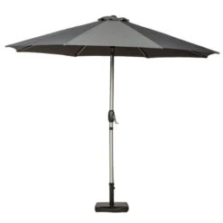 3m Royal Craft Brushed Aluminium Crank And Tilt Parasol -ELEND SHOP 30649992