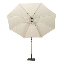 3m Royal Craft Brushed Aluminium Crank And Tilt Parasol -ELEND SHOP 30650086 alt03
