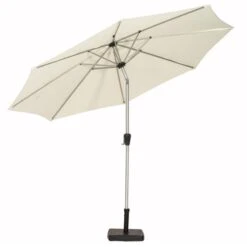 3m Royal Craft Brushed Aluminium Crank And Tilt Parasol -ELEND SHOP 30650086 alt05