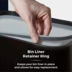 Tower 75 Litre Black Rectangular Sensor Bin -ELEND SHOP 30650674 alt04
