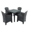Trabella Roma 4 Seat Bench Dining Set Set