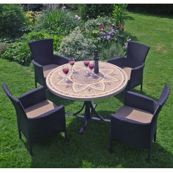 Byron Manor Montpellier Stockholm Black 4 Seat Dining Set 1 Byron Manor Montpellier Stockholm Black 4 Seat Dining Set
